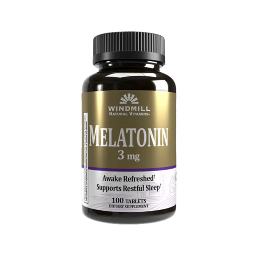 Windmill Melatonin 3mg Sleep Aid 褪黑素助眠片 (100s粒裝）