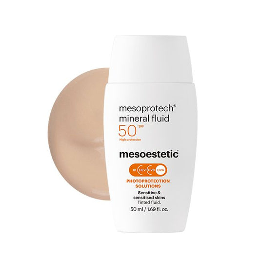 Mesoestetic Mesoprotech® Mineral Fluid 全物理光子防曬乳 SPF50 (自然膚色) new 50 ml